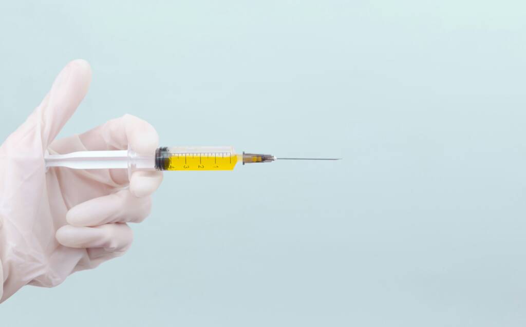 Trainer guiding live model injection practice on the Botox training course at Empire Medical Training Academy, Oldbury