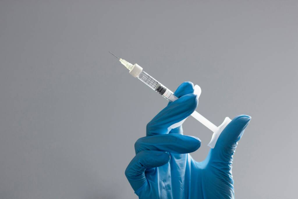 Vitamin B12 injection administered by a trained professional at Empire Medical Clinic, Oldbury